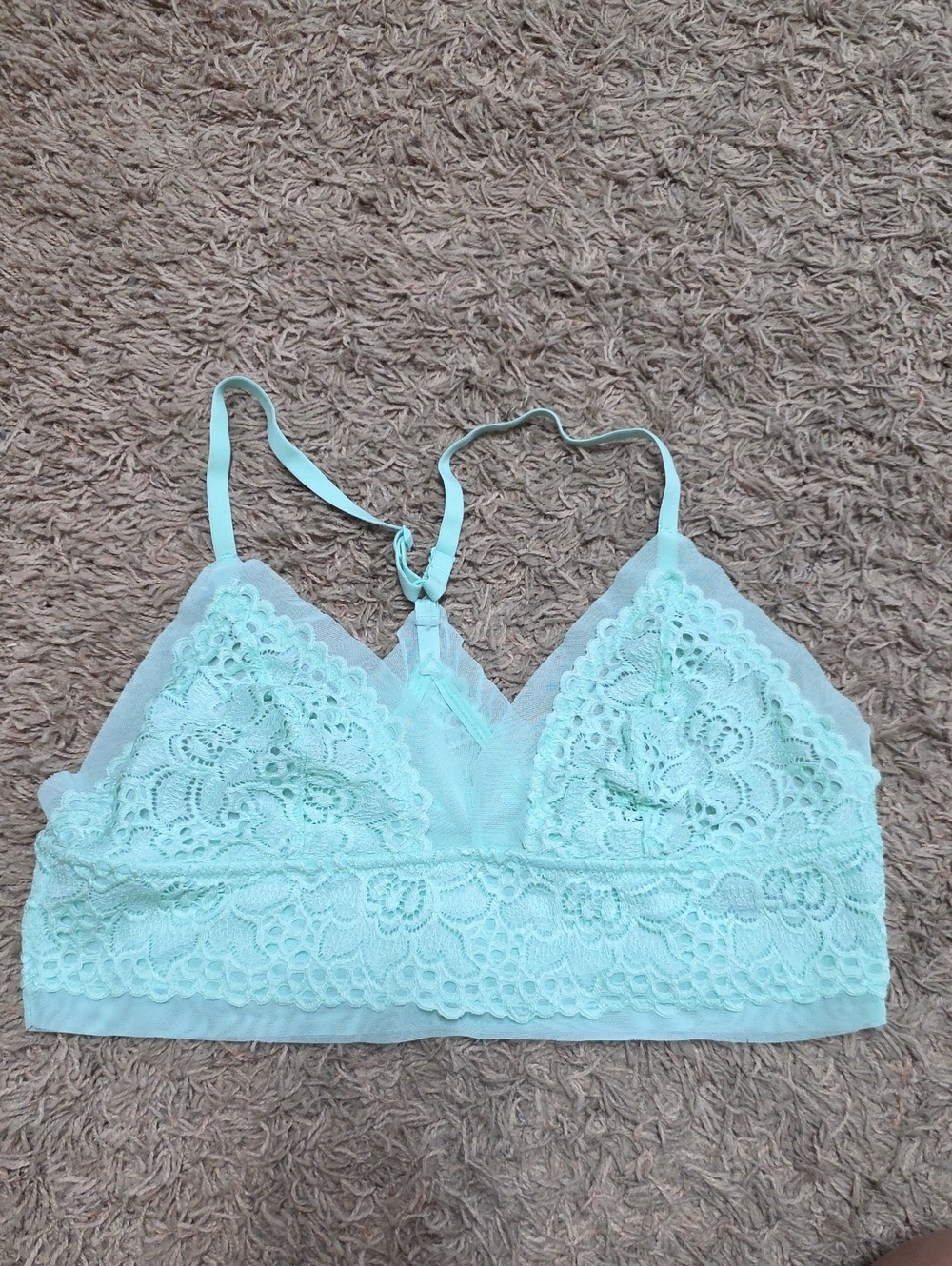 aerie Lace Bralette in Mint